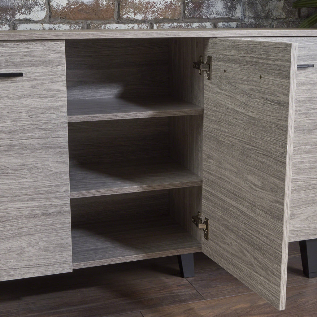 Mid Century Modern Fiberboard Cabinet B4695