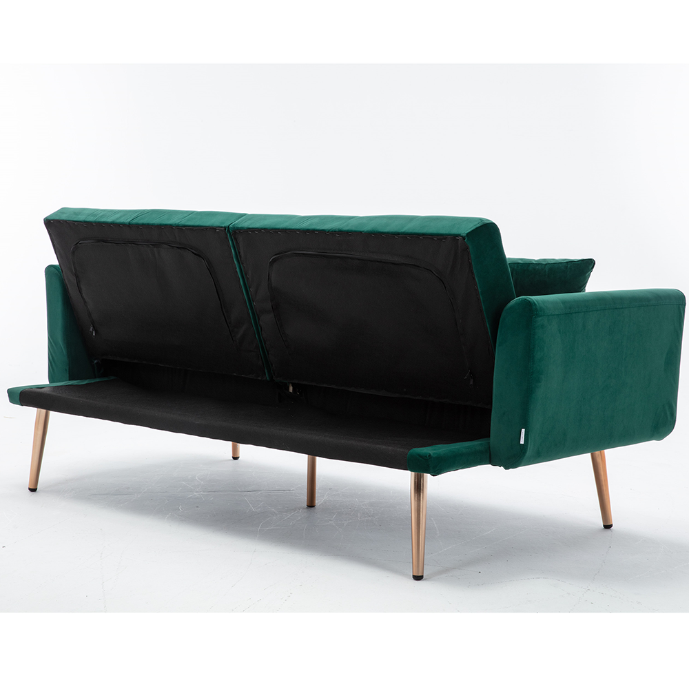Green Button Tufted Loveseat Sofa D22200
