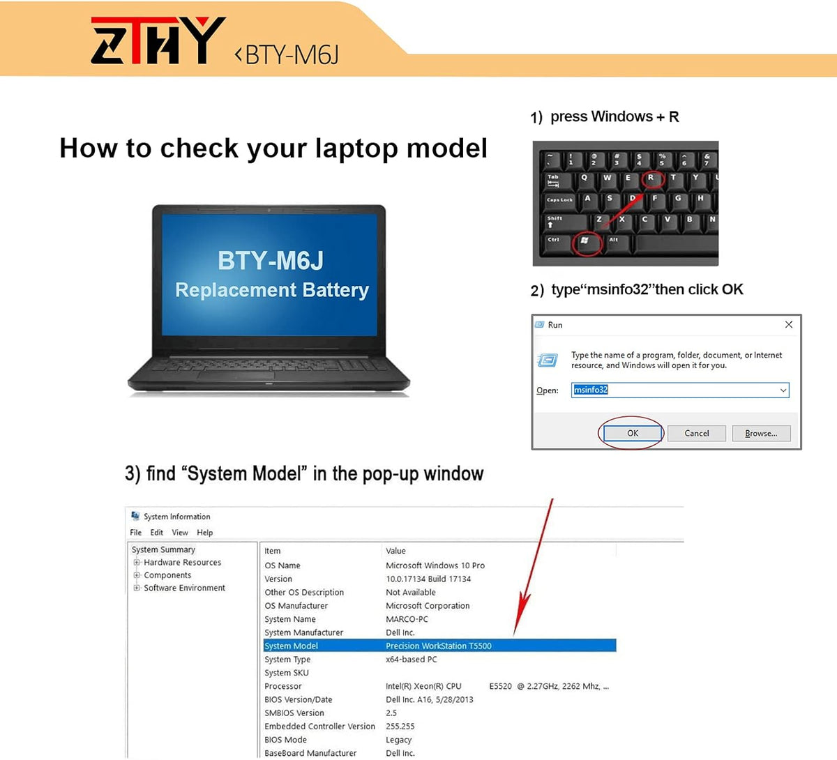 Laptop Battery Pack of 2 Z1418