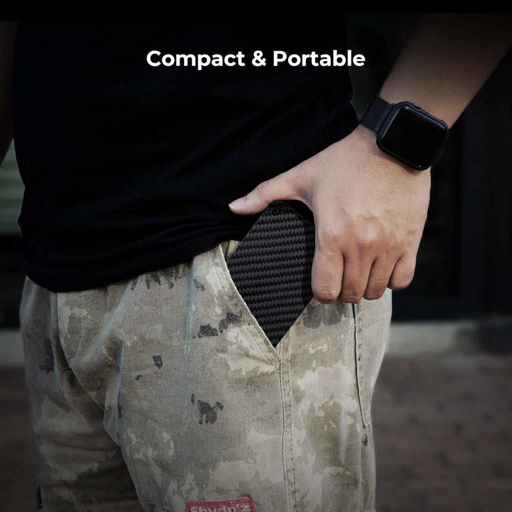 Carbon Fiber Modular Portable Electronic Tool Kit with Type-C Cable Adapters and SD Card Reader G71472
