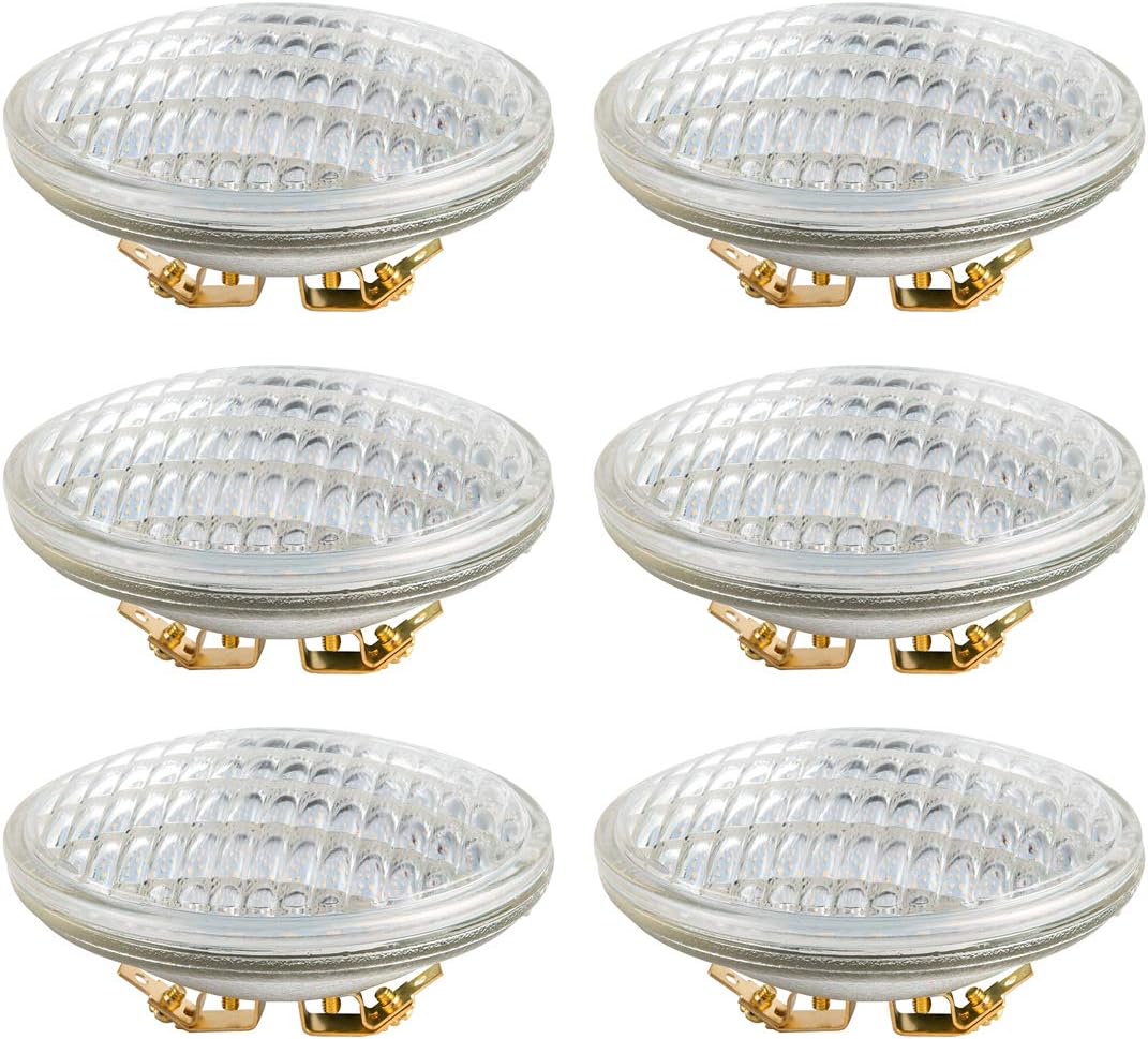 PAR36 LED Landscape Light Bulb, 6W 600 Lumen, Daylight White 6000K, 12V DC/AC, 4 Pack D509626