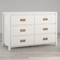 White 6 Drawer Kids' Dresser F35128