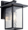 Textured Black Outdoor Wall Light C598