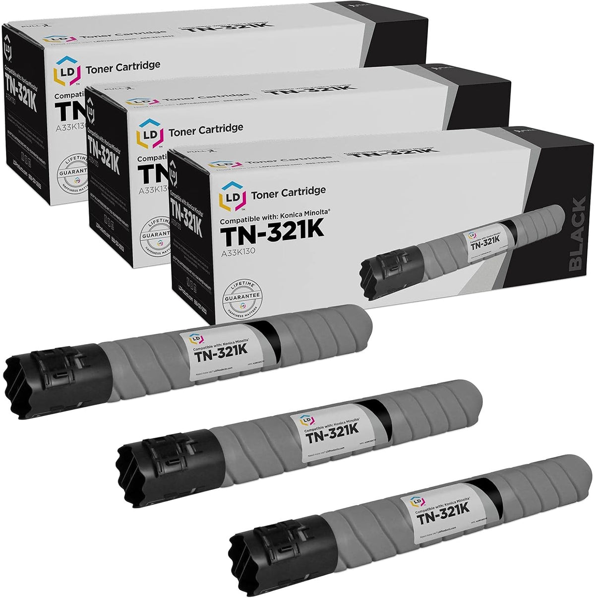 Black 3-Pack Toner Cartridge K691