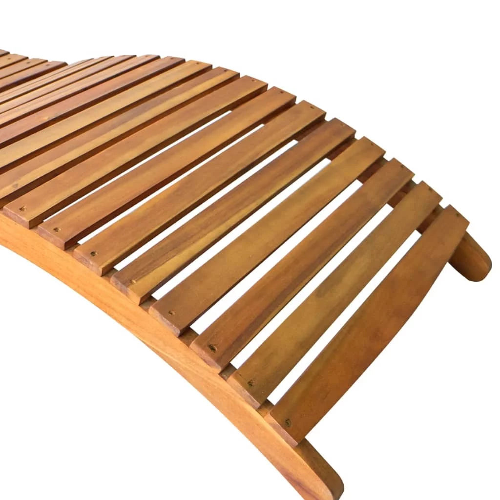 Folding Wooden Chaise Lounge Chair P605