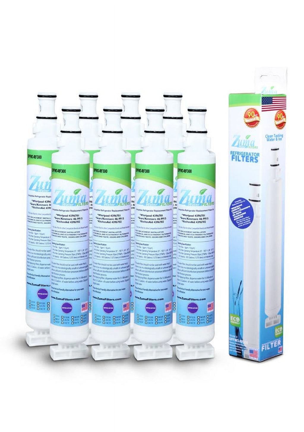 Water and Ice Filter 8 Pack F111