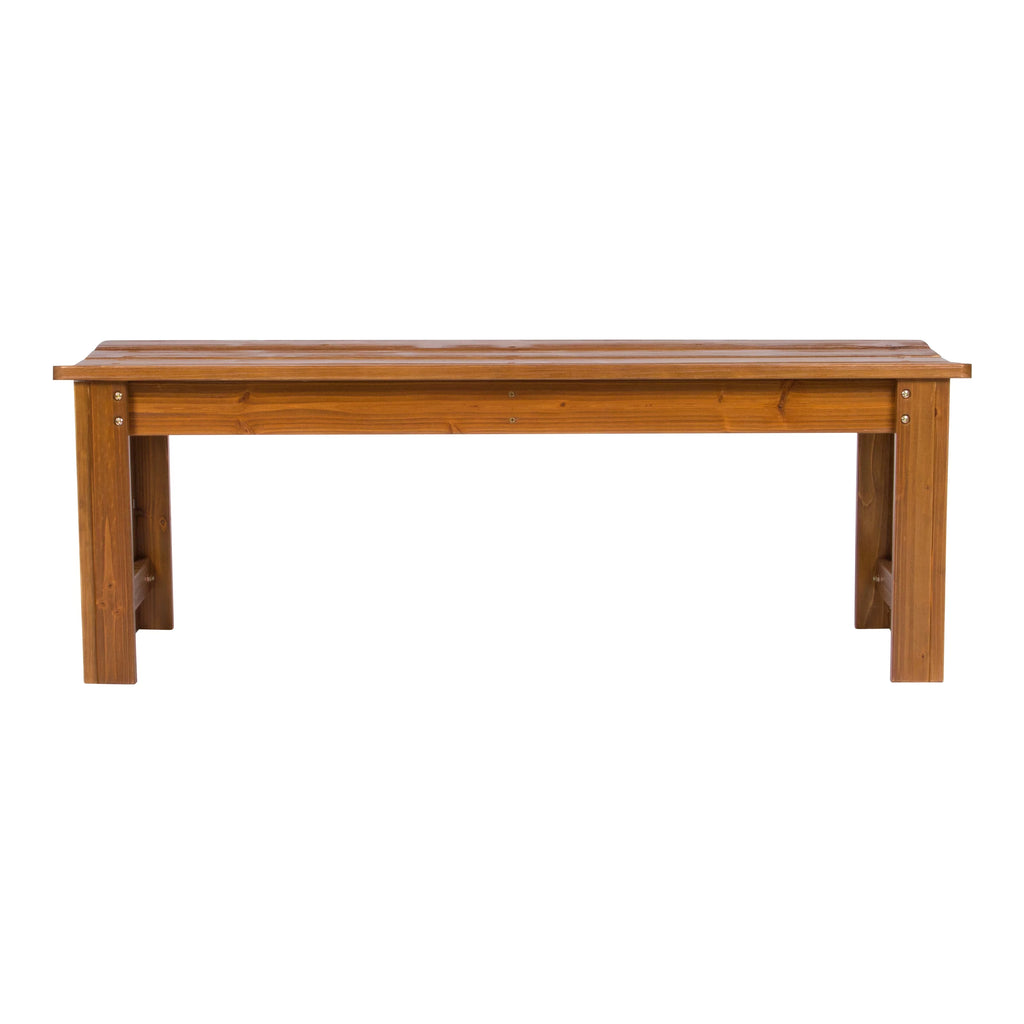 4 Ft. Backless Wooden Garden Bench H61842