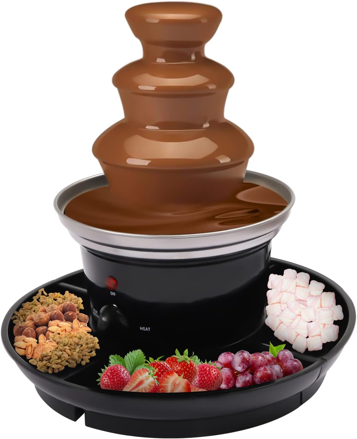3 Tiers Stainless Steel Chocolate Fondue Fountain M41262