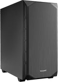 Black Mid Tower ATX Case with Tempered Glass Window O703