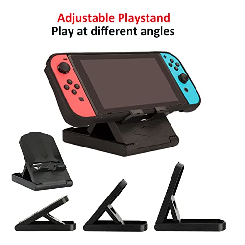 23 in 1 Carrying Case with Steering Wheels Screen Protectors Charging Dock Grips Caps A63167