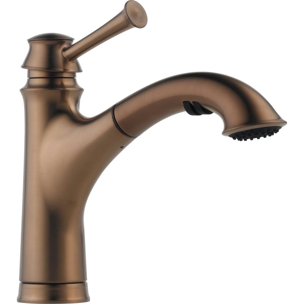 Brushed Bronze Single Handle Pull Out Kitchen Faucet O499