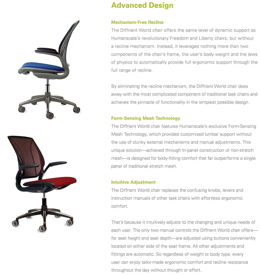 Black Office Task Chair with Adjustable Arms and Carpet Casters U3829