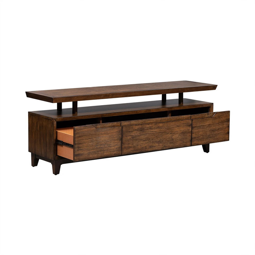 Modern Wood TV Console in Mahogany A690722