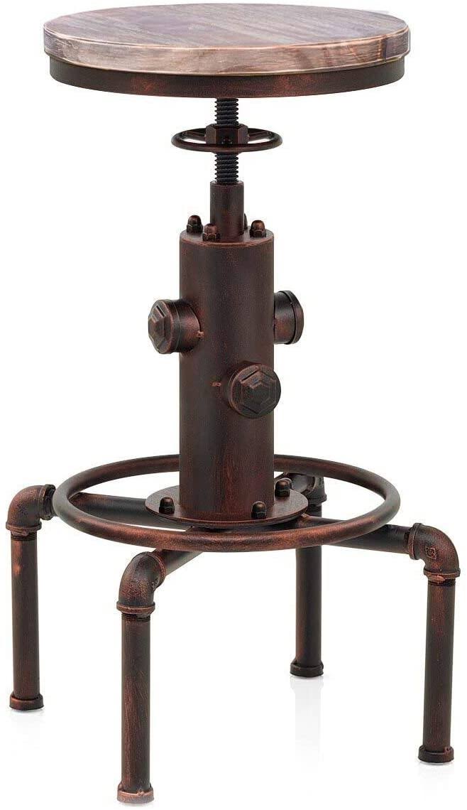 Red Bronze Industrial Bar Stool L90643