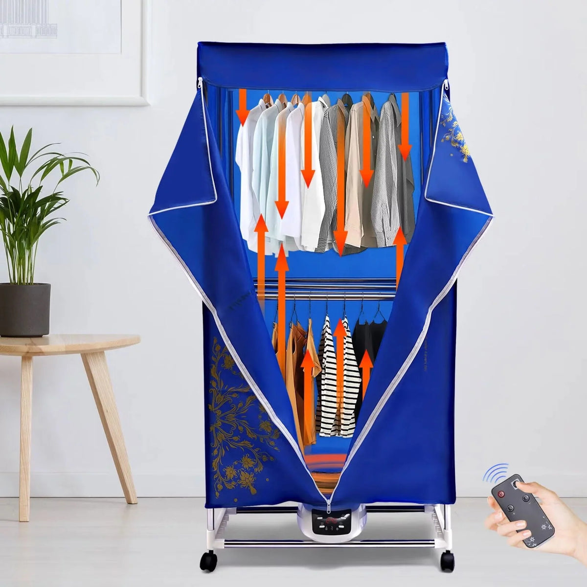 Folding Portable Electric Clothes Dryer 2 Layer 1500W B84687