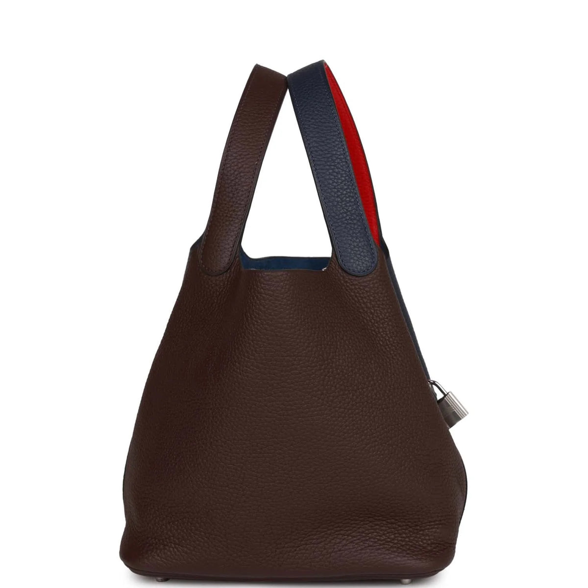 Bleu Nuit Framboise Rouge Sellier Clemence Palladium Hardware Bucket Bag X3438