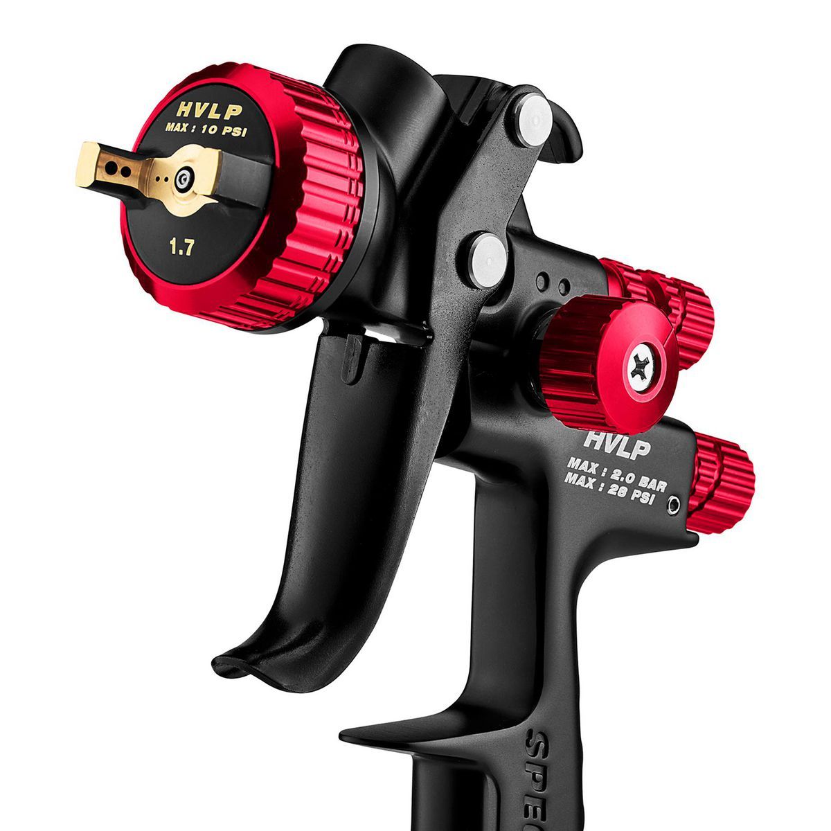 HVLP Gravity Feed Spray Gun with Side Fan Control D29195