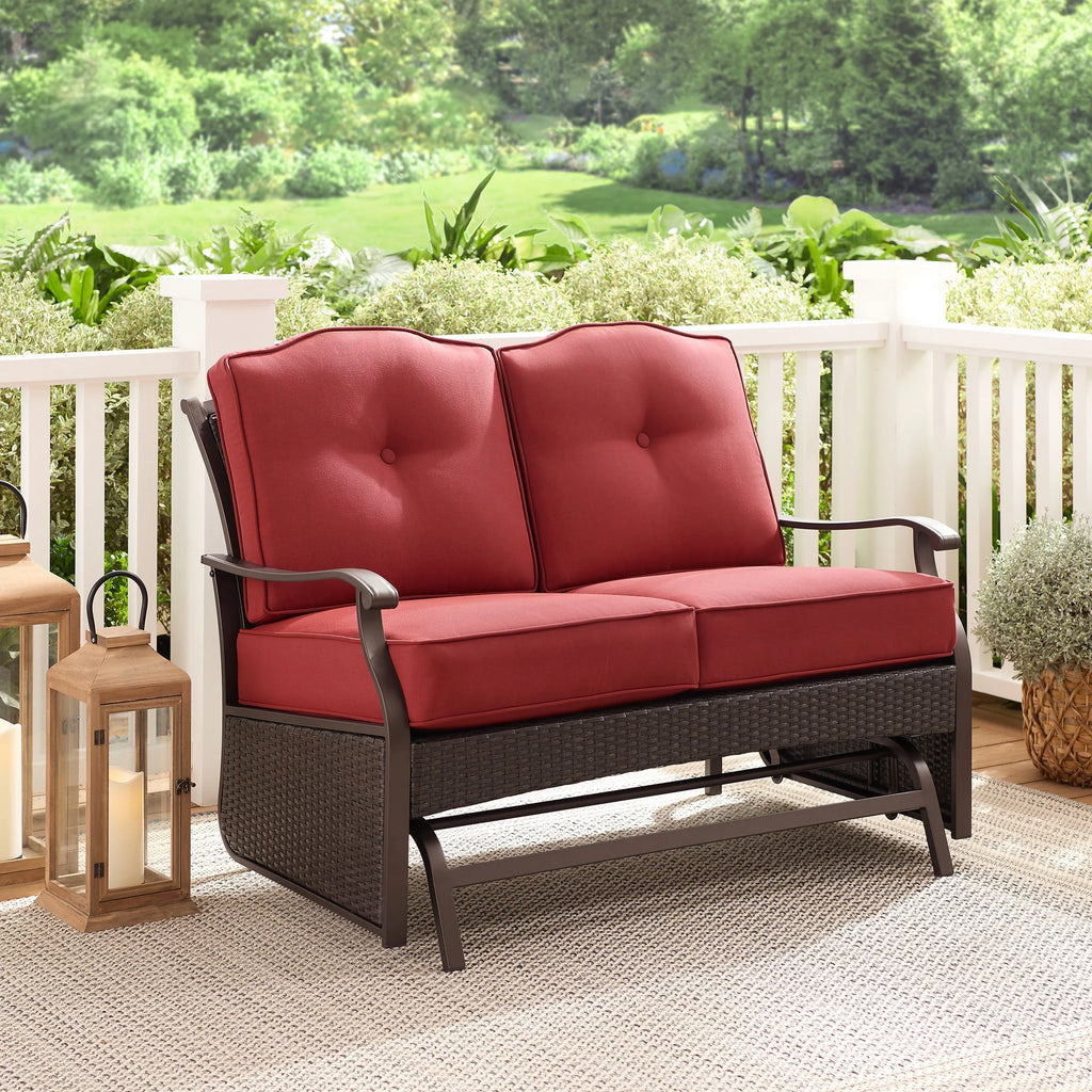 Steel Outdoor Glider Loveseat Z465