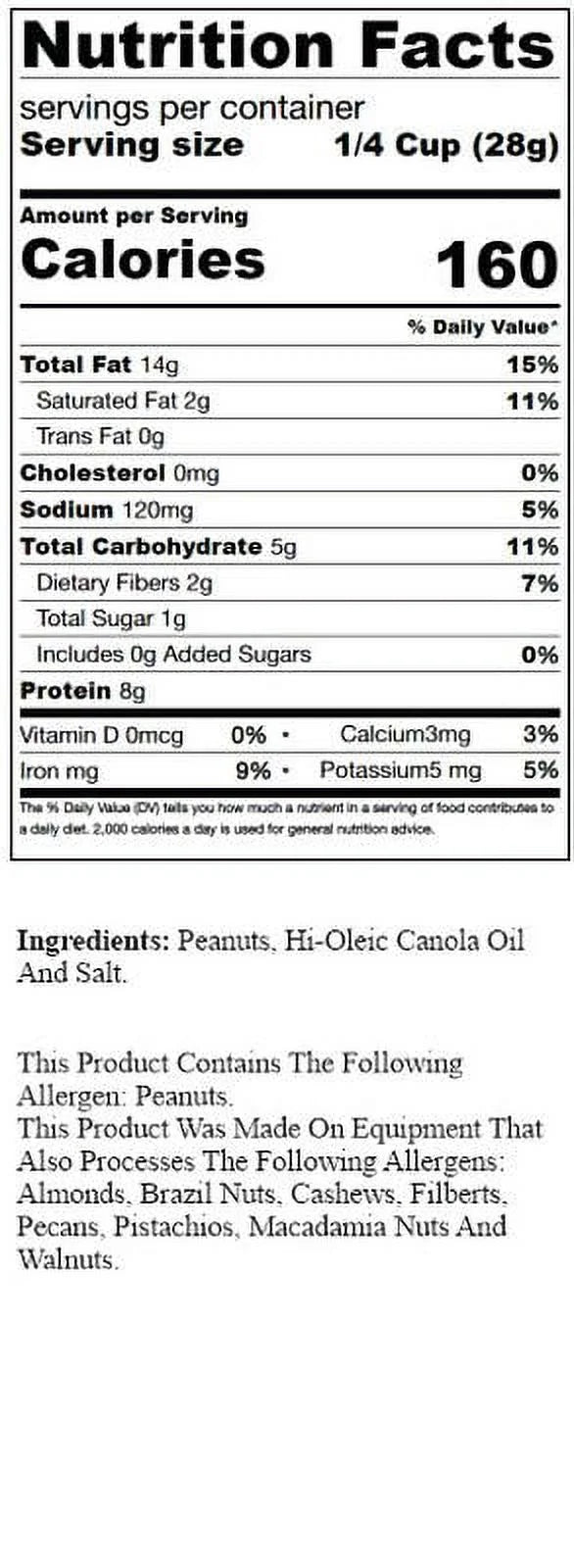 Roasted Salted Spanish Peanuts 3 Pounds D268512