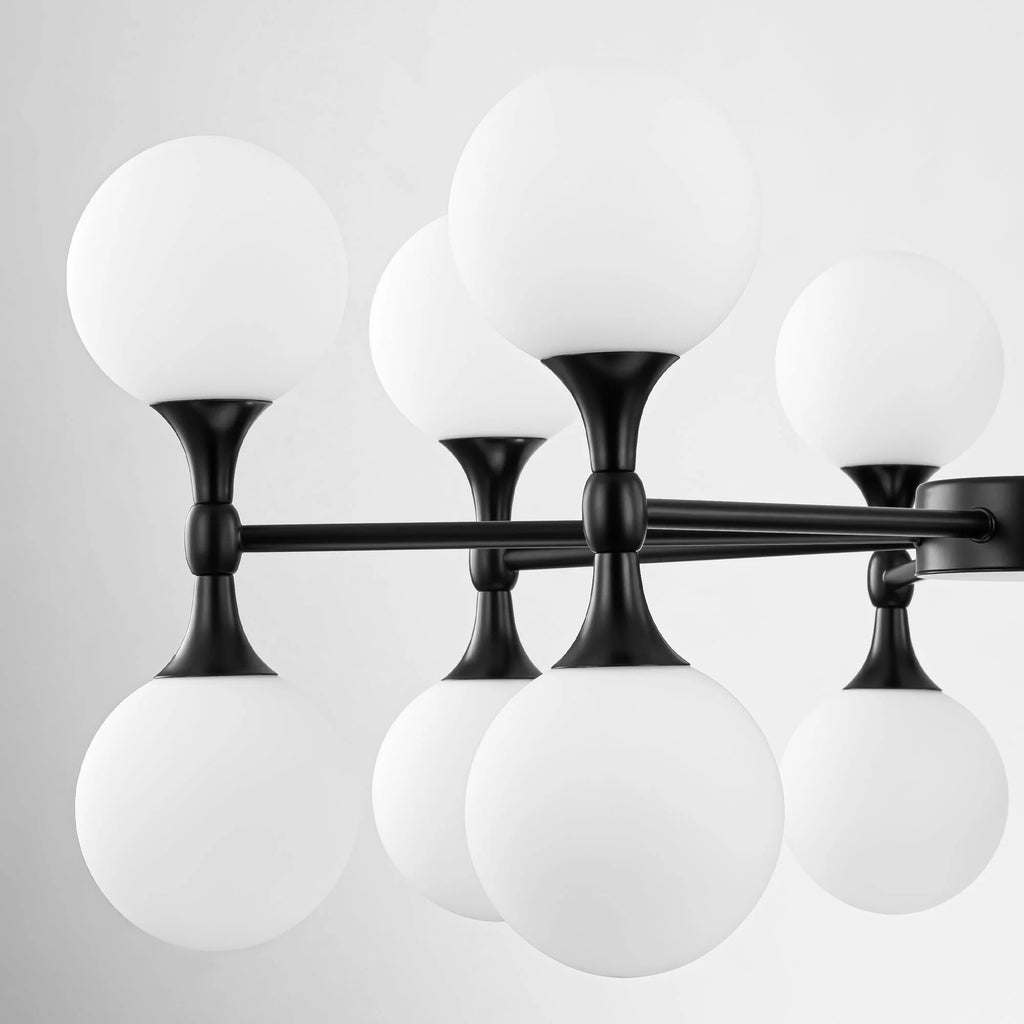 16-Light Dimmable Sputnik Linear Chandelier O1227