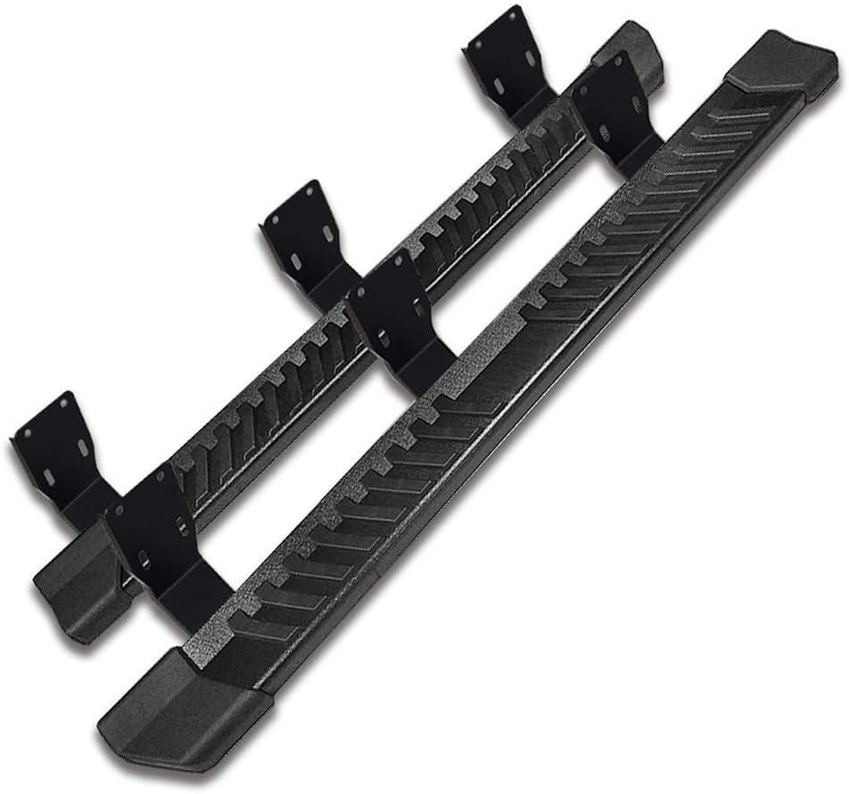 Running Boards Compatible With Ford F250 Superduty Crew Cab Silver Stainless Steel Side Step Bar H258