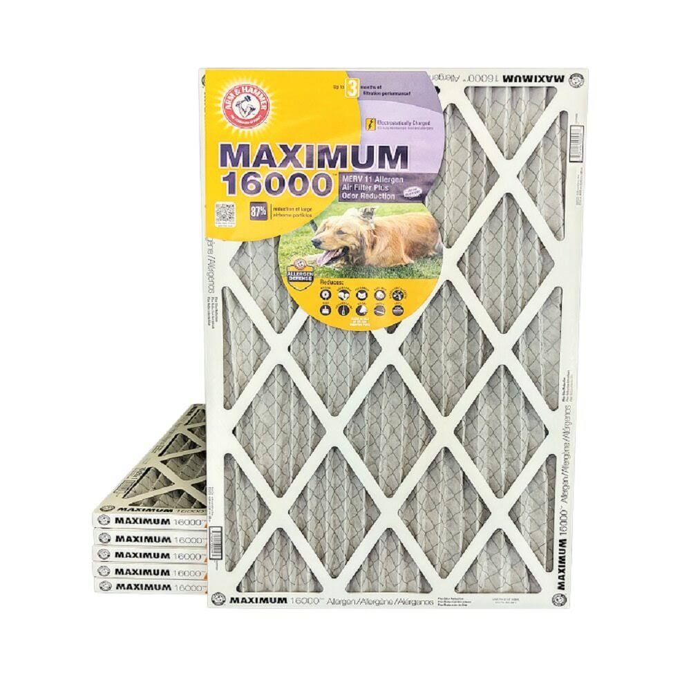 6 Pack MERV 11 Air Filter with Carbon N98462