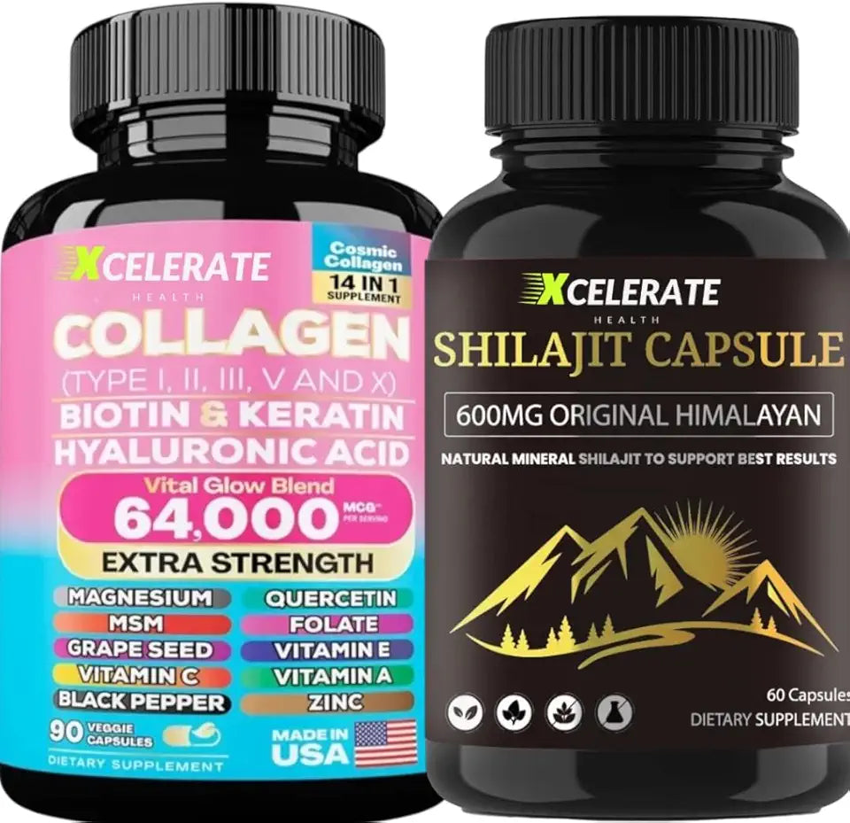 Collagen Keratin Biotin Shilajit Wellness Bundle X44018