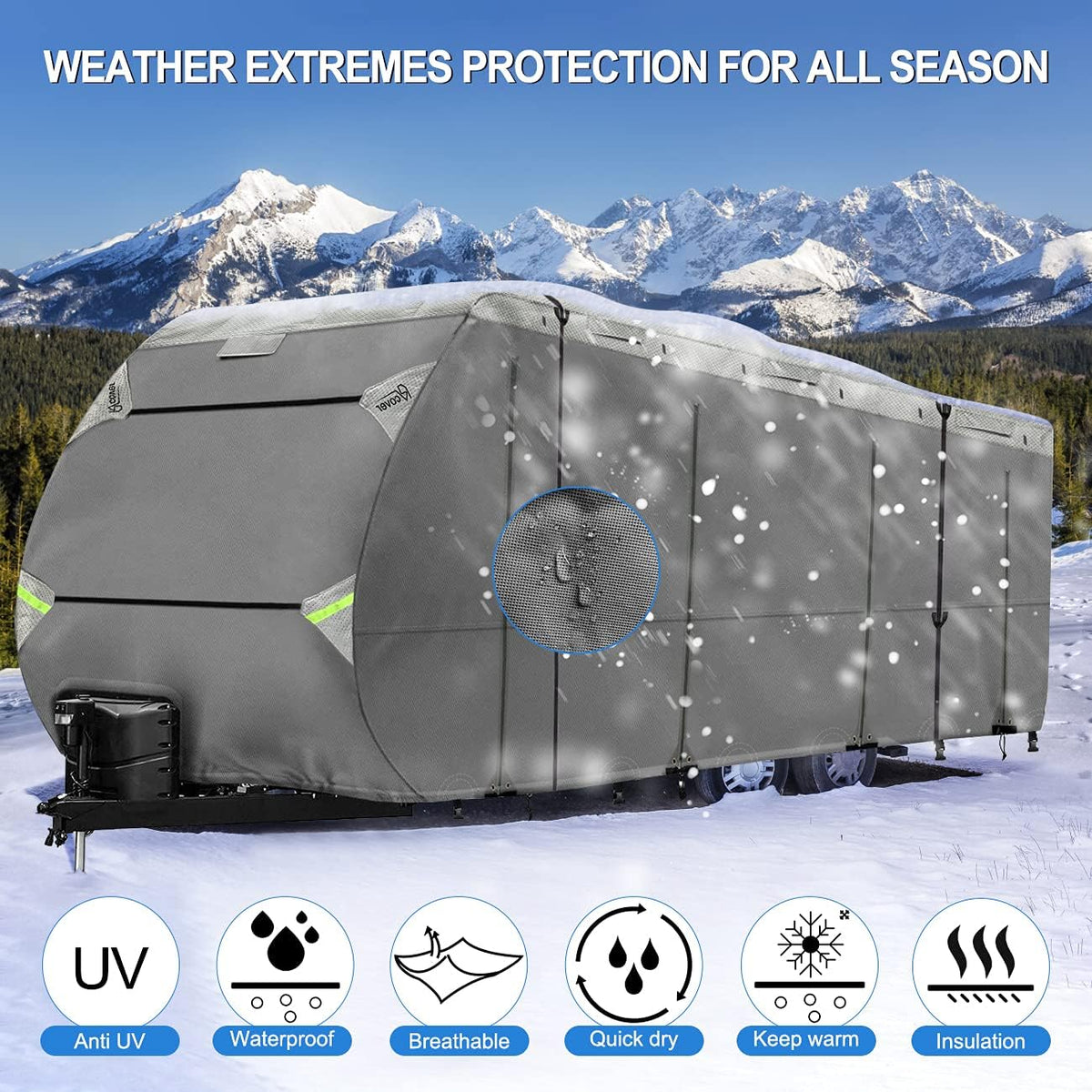 27-30 Non-Woven Fabric Waterproof RV Cover F191
