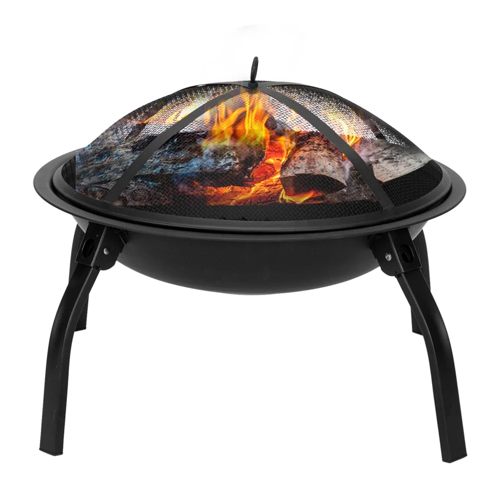22" Wood Burning Fire Pit with Spark Guard N1315