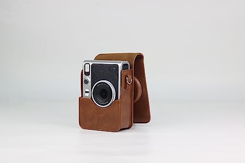 Brown Instant Camera with Instant Film, 32GB microSD and Camera Case M47487