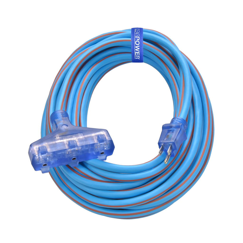 12/3 50 ft 3-Outlet Extension Cord with Lighted Connector I200739