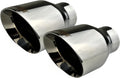 2.5" to 4" Stainless Steel Double Wall Chrome Polished Exhaust Tip 2-Pack P737