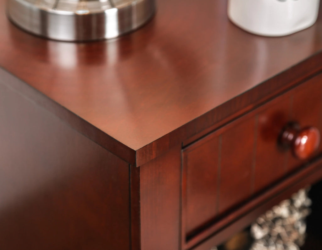 Cherry 1-Drawer Nightstand S1245