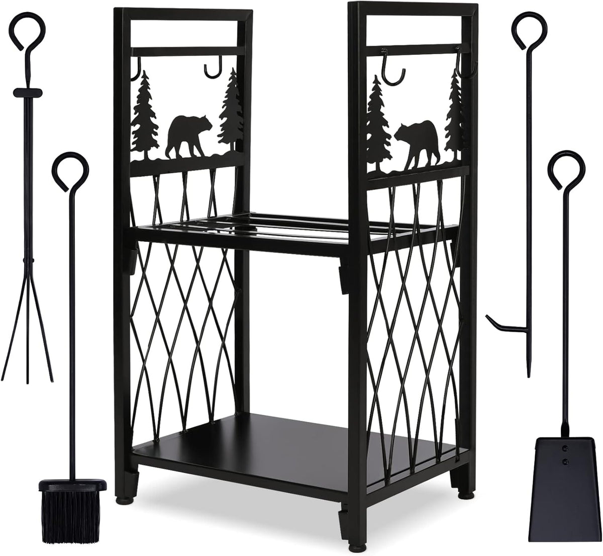 Heavy Duty Steel Firewood Rack C5493
