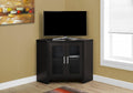 Cappuccino Corner TV Stand with Glass Doors X51226