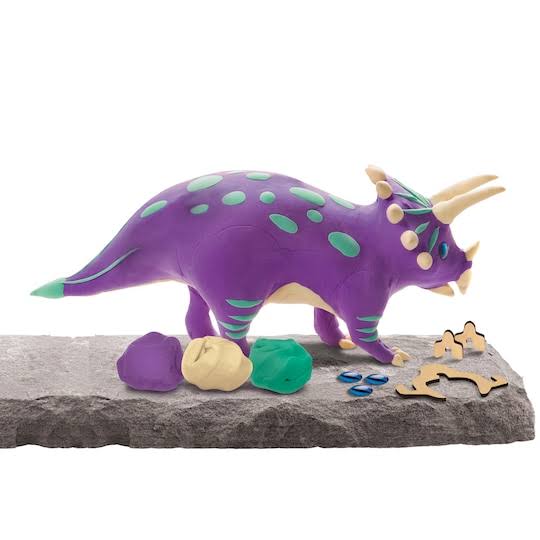 DIY Clay Triceratops & Tyrannosaurus Kit Z69345