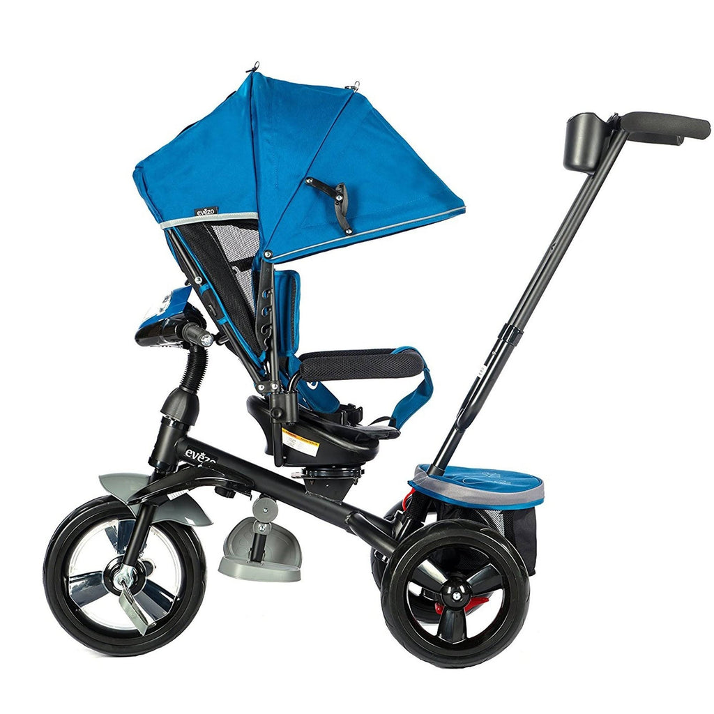 Blue 4-in-1 Stroller Trike with Canopy J501