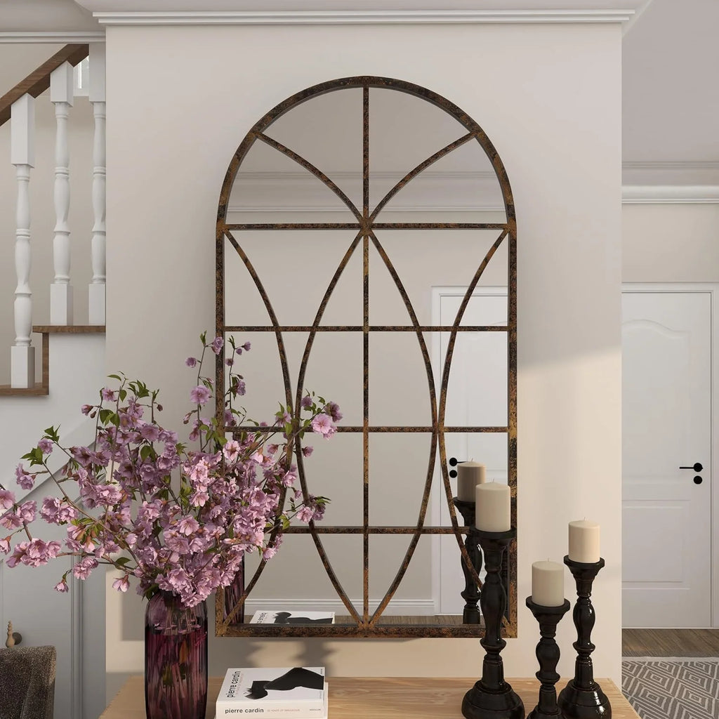 Glass Arched Wall Mirror X723