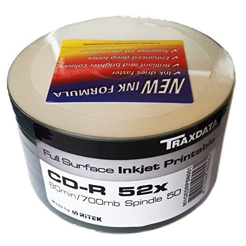 CD-R 52x 50pk Full Face Print A1349