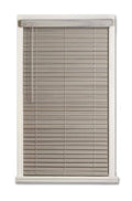 Driftwood Gray Faux Wood Cordless Room Darkening Horizontal Blind Y84547