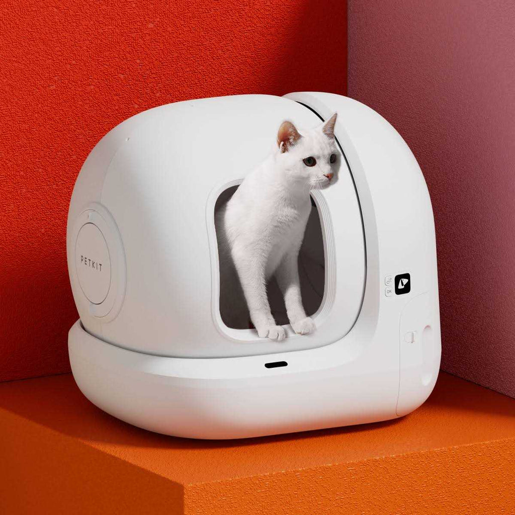 Self-Cleaning Wifi Enabled Automatic Cat Litter Box with Litter Mat O489472
