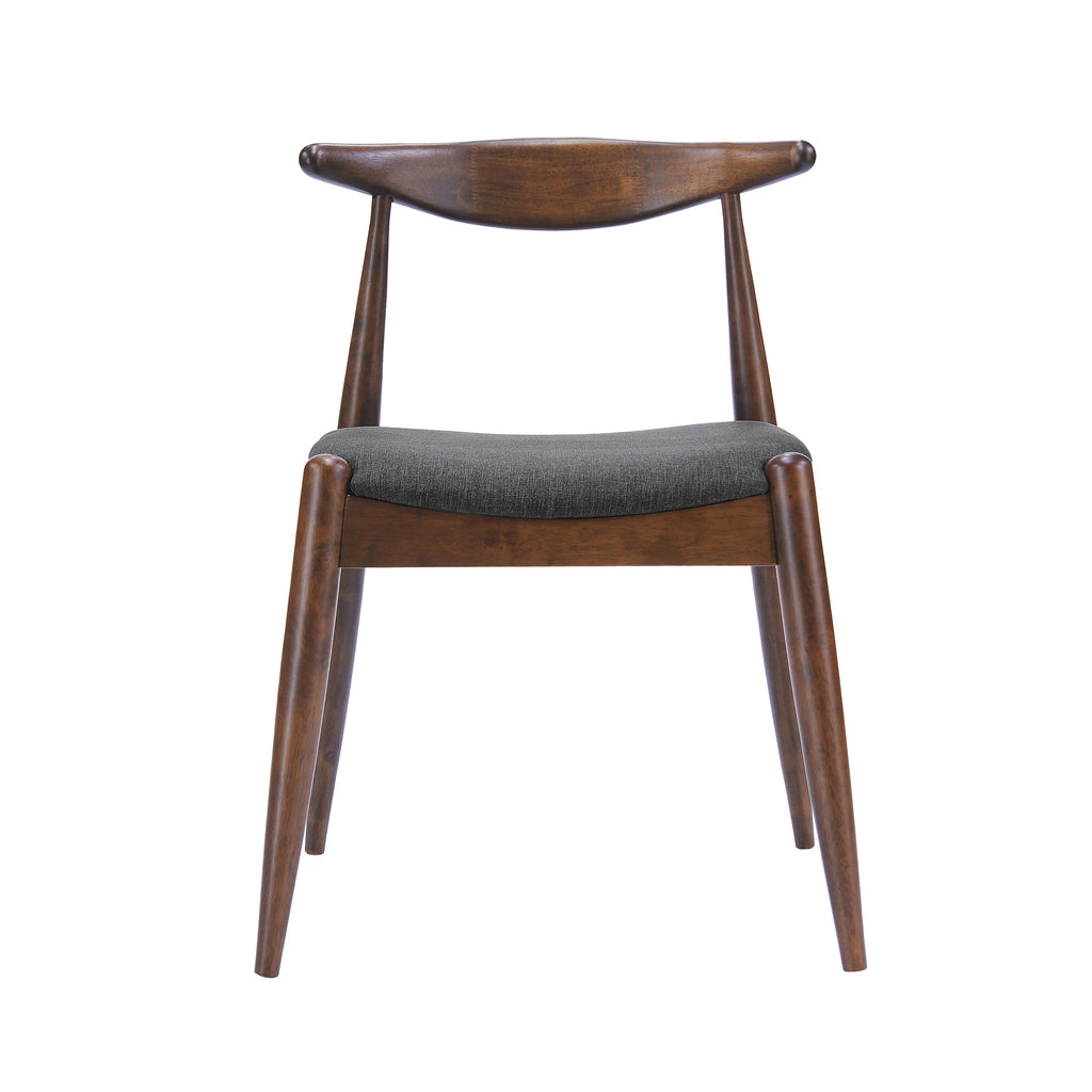 Charcoal Fabric Upholstered Dining Chairs, Set of 2 M5315