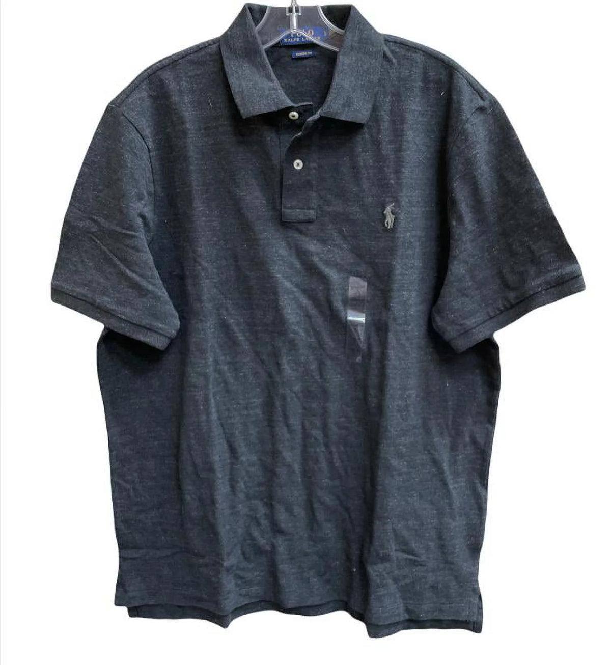 Black Heather Classic Fit Polo Shirt M9549