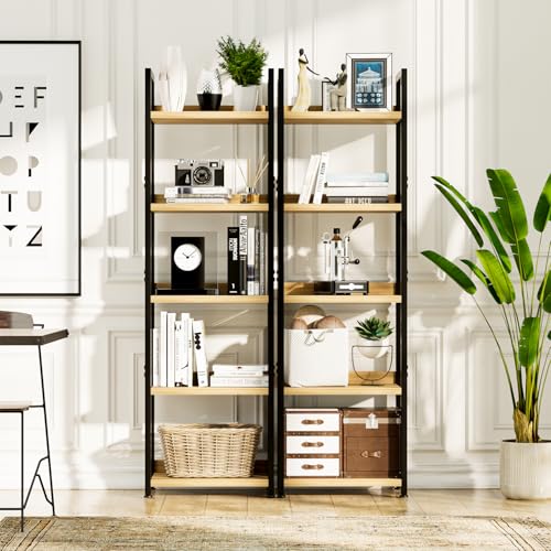5 Tier Black Bookshelf I82173