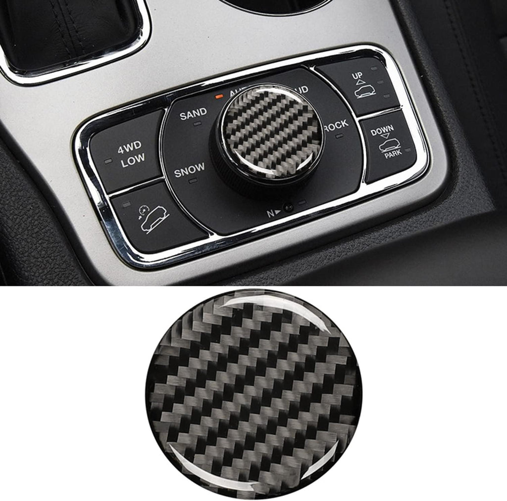 Real Carbon Fiber Black Cup Holder Center Console Trim S519267