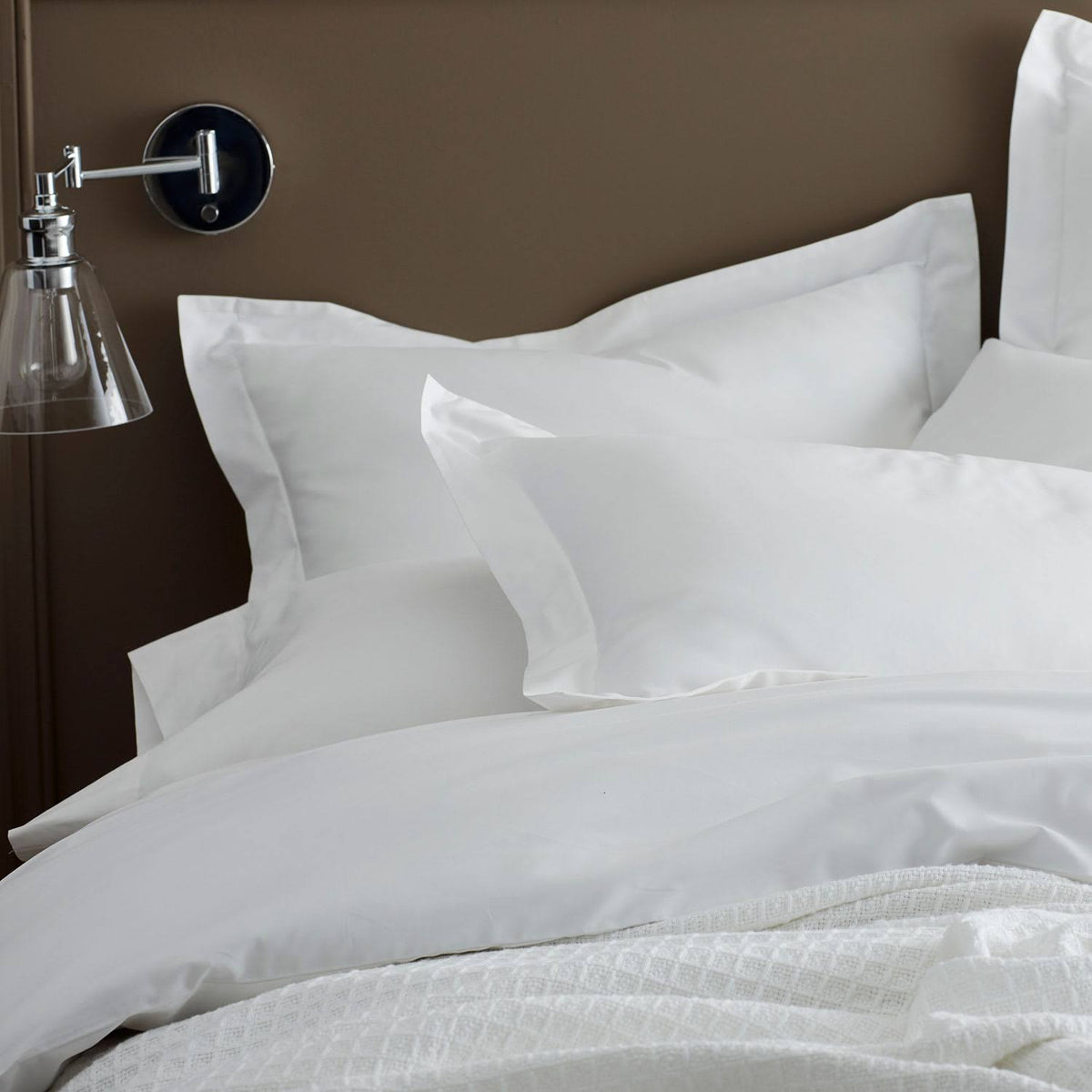 Organic Pearl Gray 300-Thread Count Cotton Percale King Sham C423846