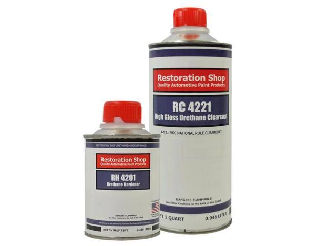 Bright White Quart Kit Low VOC Urethane Basecoat Car Paint Kit B666
