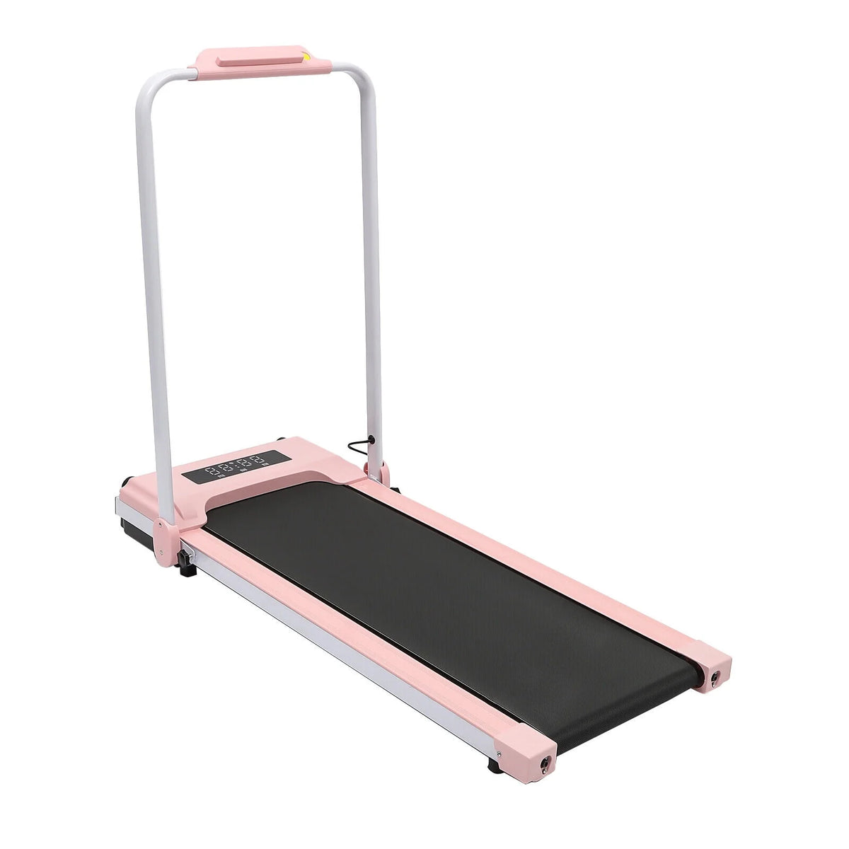 Folding Compact Treadmill 220 lbs Capacity Pink/Black Y307