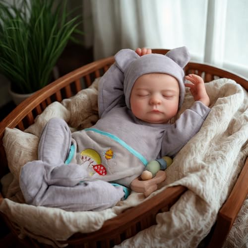 17 Inch Silicone Realistic Reborn Baby Doll with Feeding Kit X15841