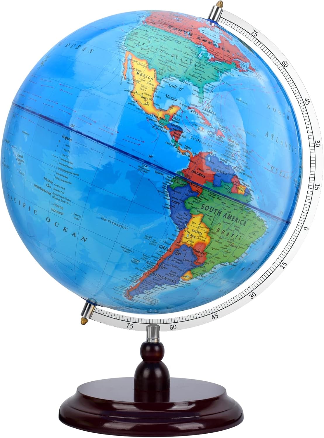 13 inch Educational World Globe with Stand J1527
